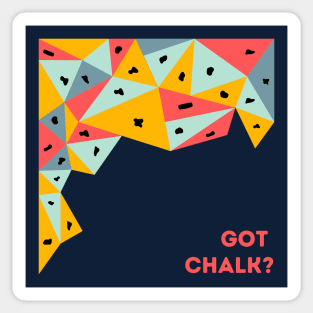 Got Chalk? Bouldering Red Sticker